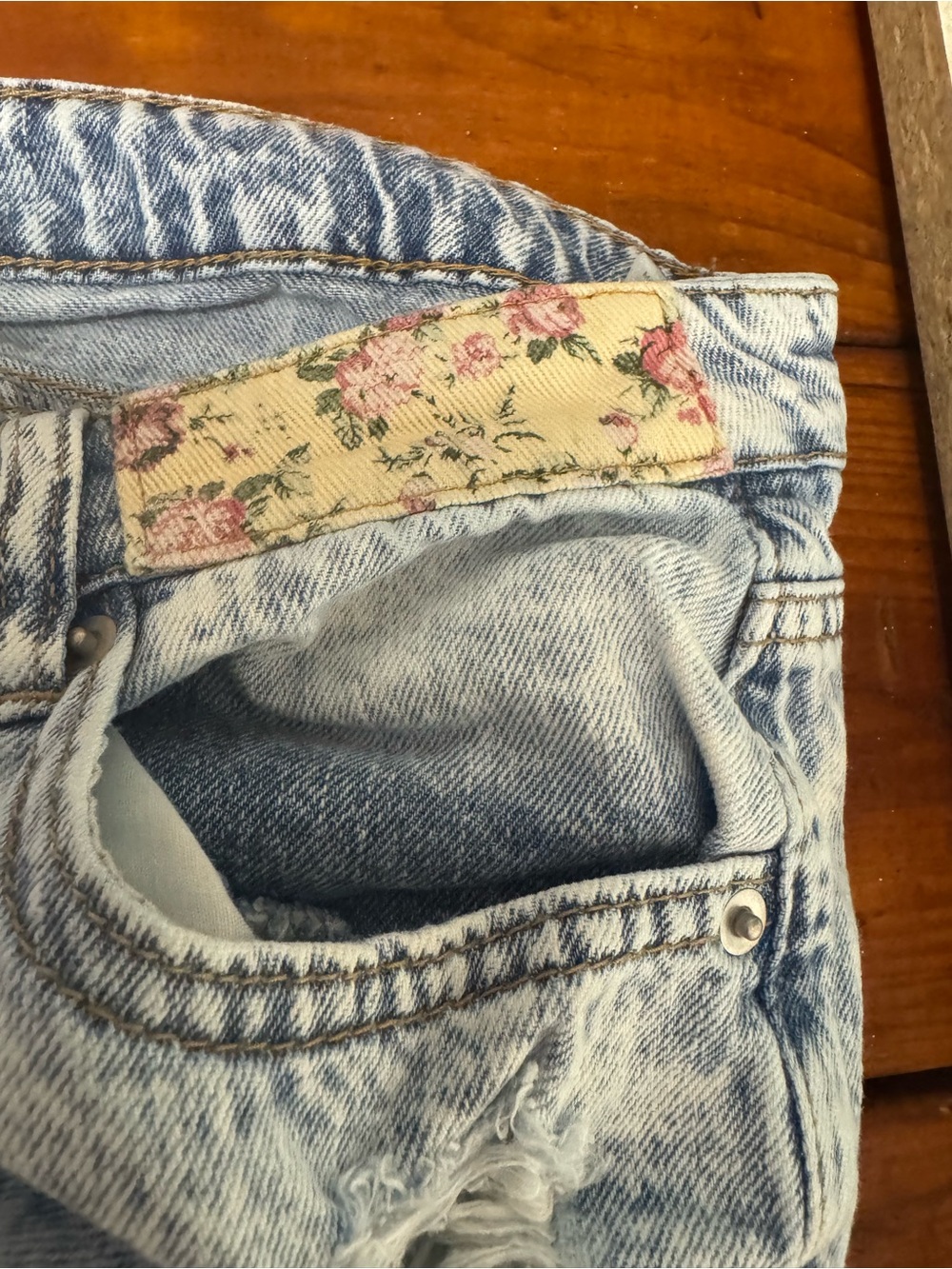 Cato Almost Famous Patchwork Jeans Sz 16 - Picture 4 of 6